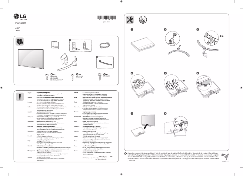Imagen de la primera página del manual del dispositivo 65UK6400