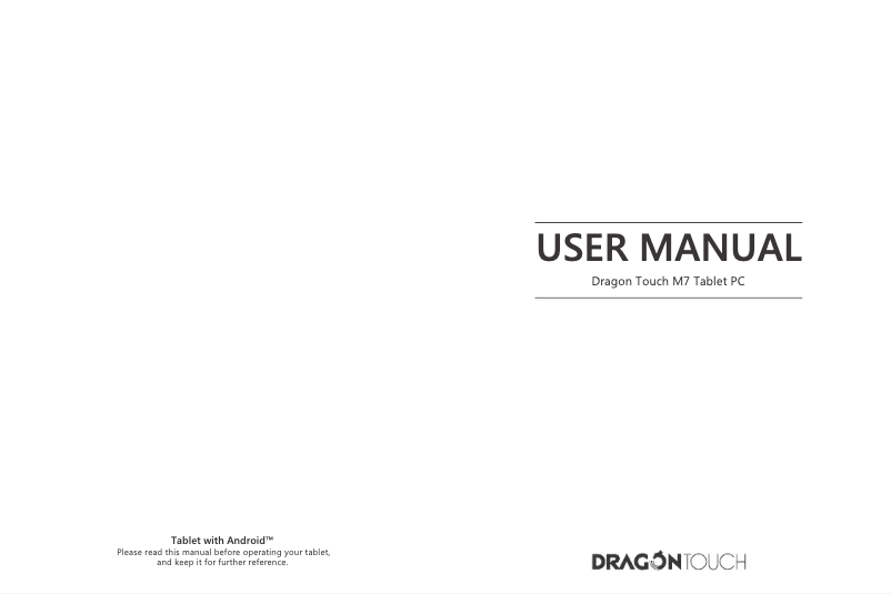 Imagen de la primera página del manual del dispositivo M7