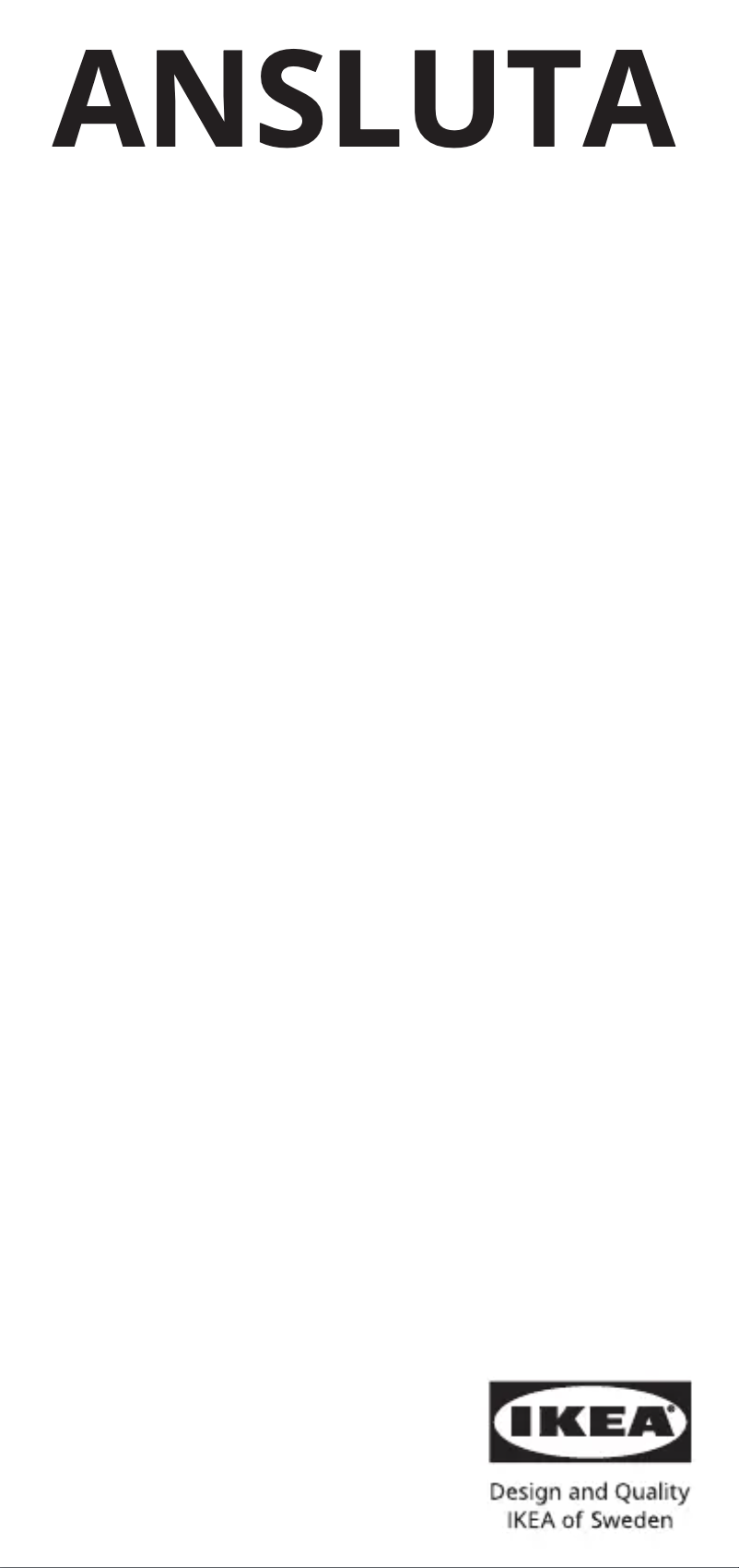 Imagen de la primera página del manual del dispositivo ANSLUTA 601.199.25