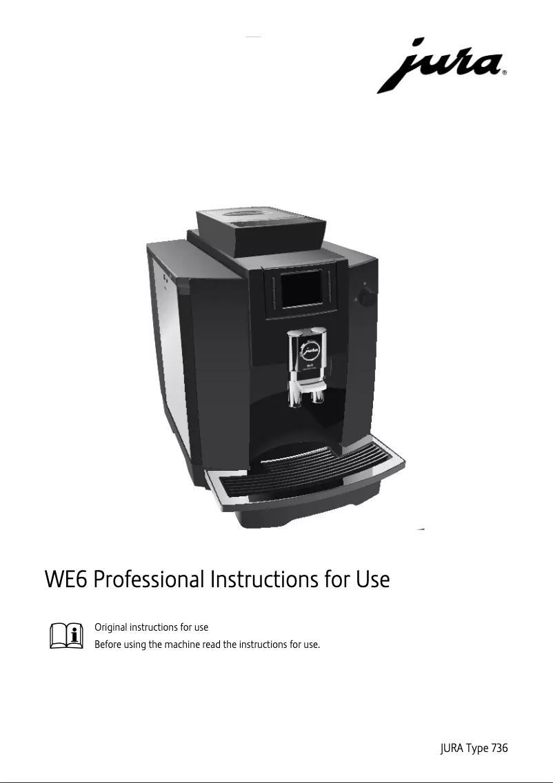 Página 1 del manual Manual de usuario Jura WE6 Professional