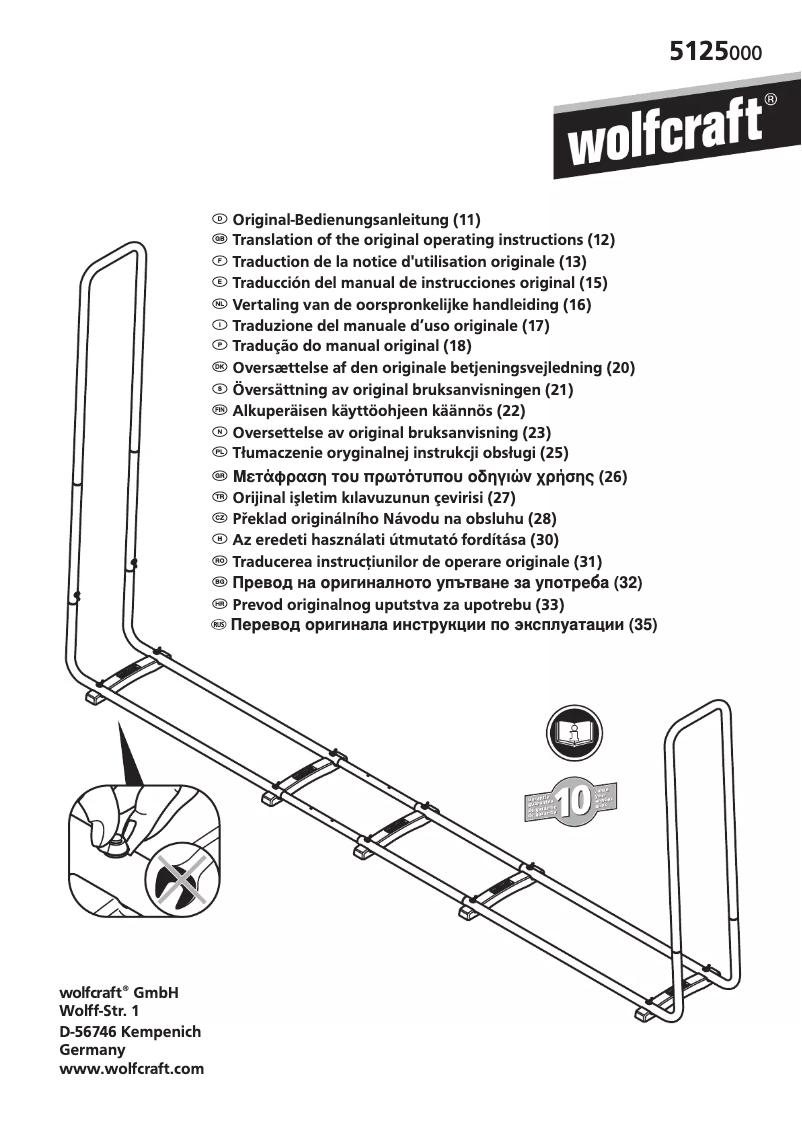 Página nº 1 - Manual de usuario Wolfcraft 5125000