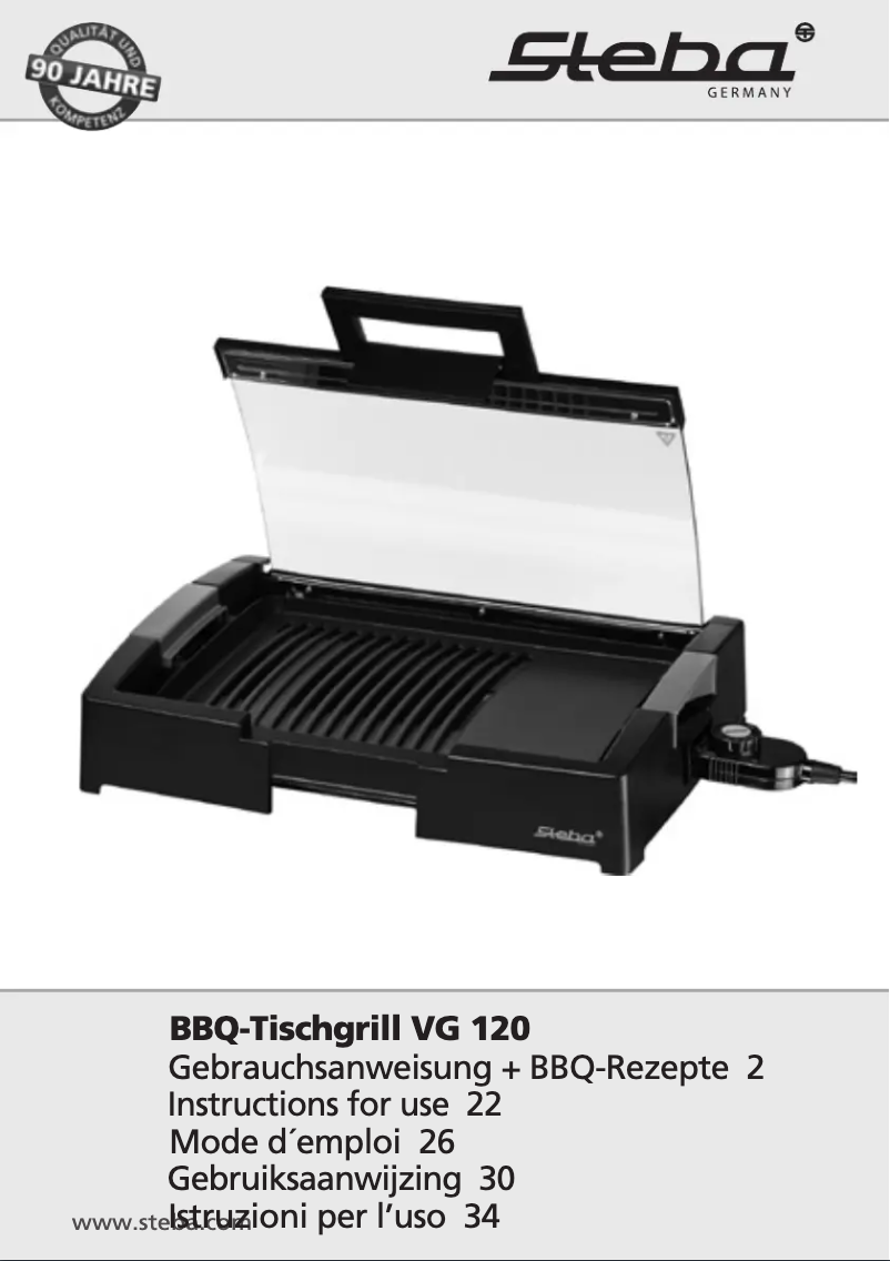 Imagen de la primera página del manual del dispositivo VG 120