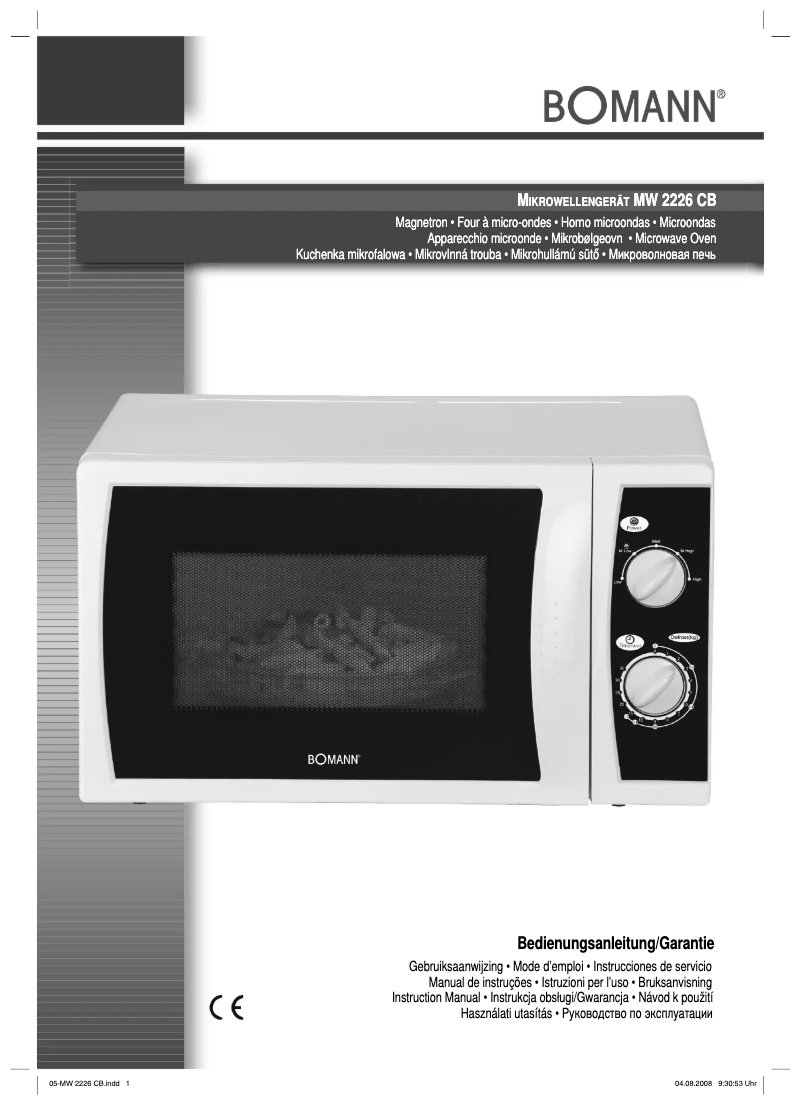 Imagen de la primera página del manual del dispositivo MW 2226 CB