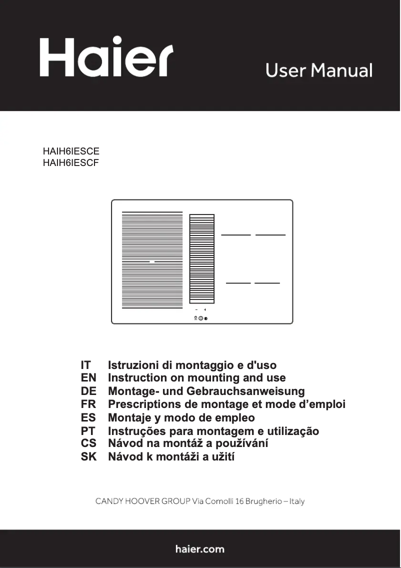 Imagen de la primera página del manual del dispositivo HAIH6IESCE