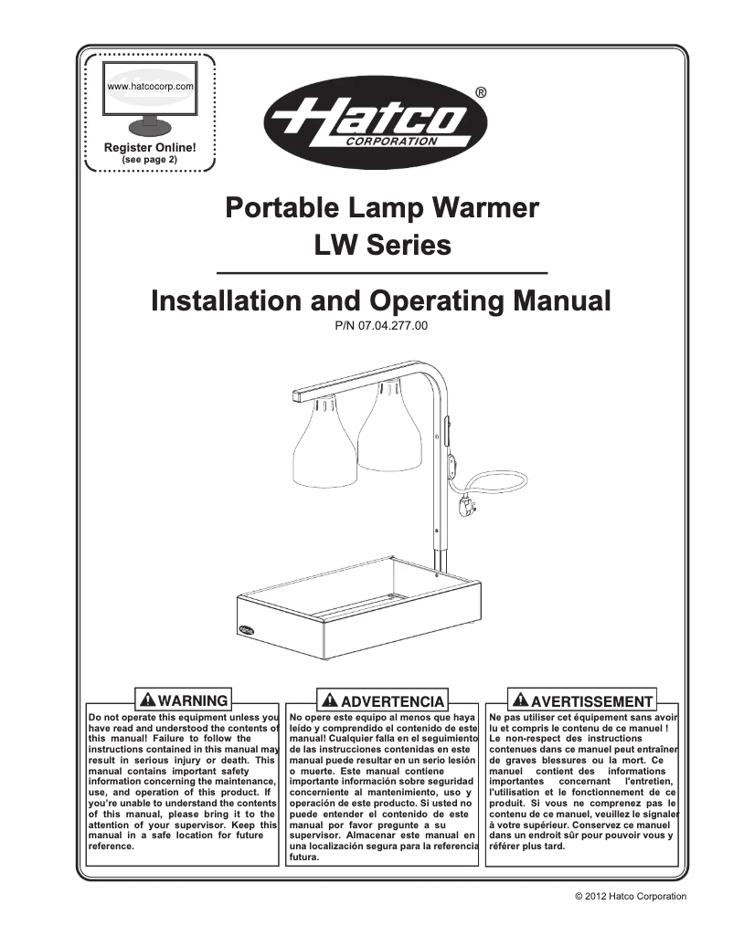 Imagen de la primera página del manual del dispositivo LW-2