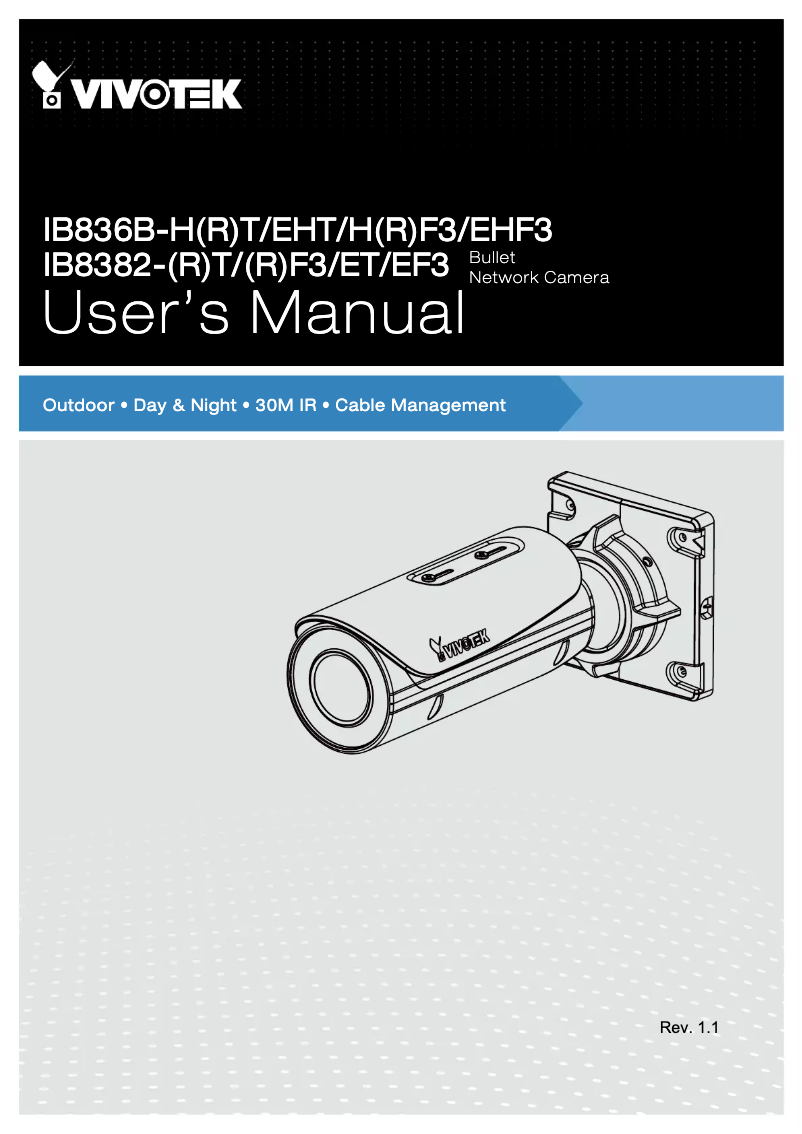 Imagen de la primera página del manual del dispositivo IB8382-EF3