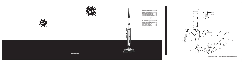 Página 1 del manual Manual de usuario Hoover Steam Capsule CAP1700D 011