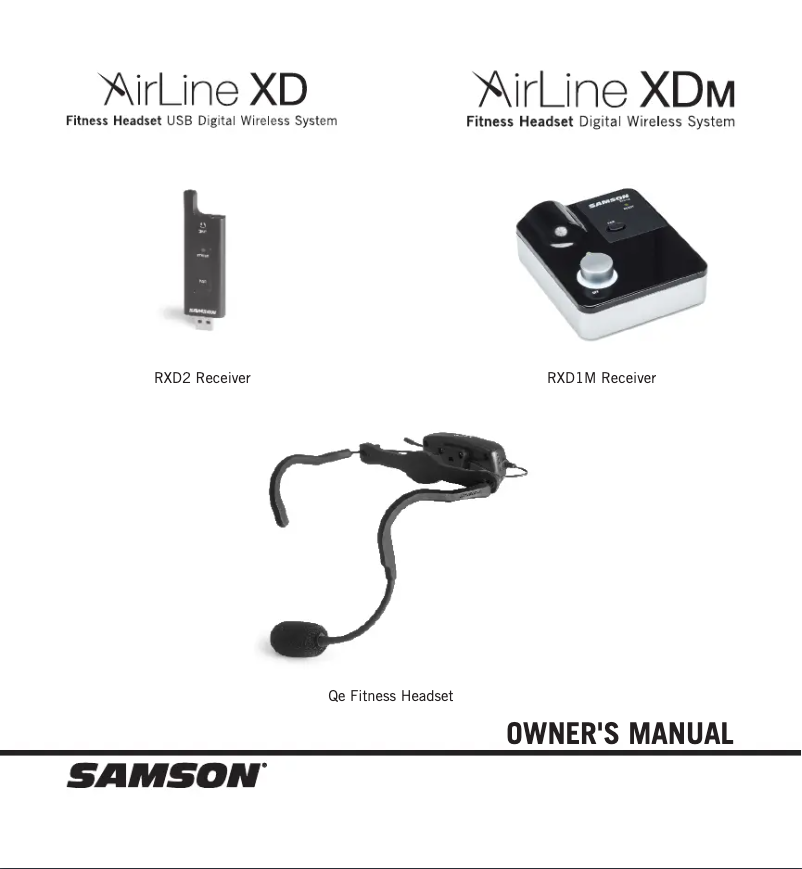 Imagen de la primera página del manual del dispositivo AirLine XD