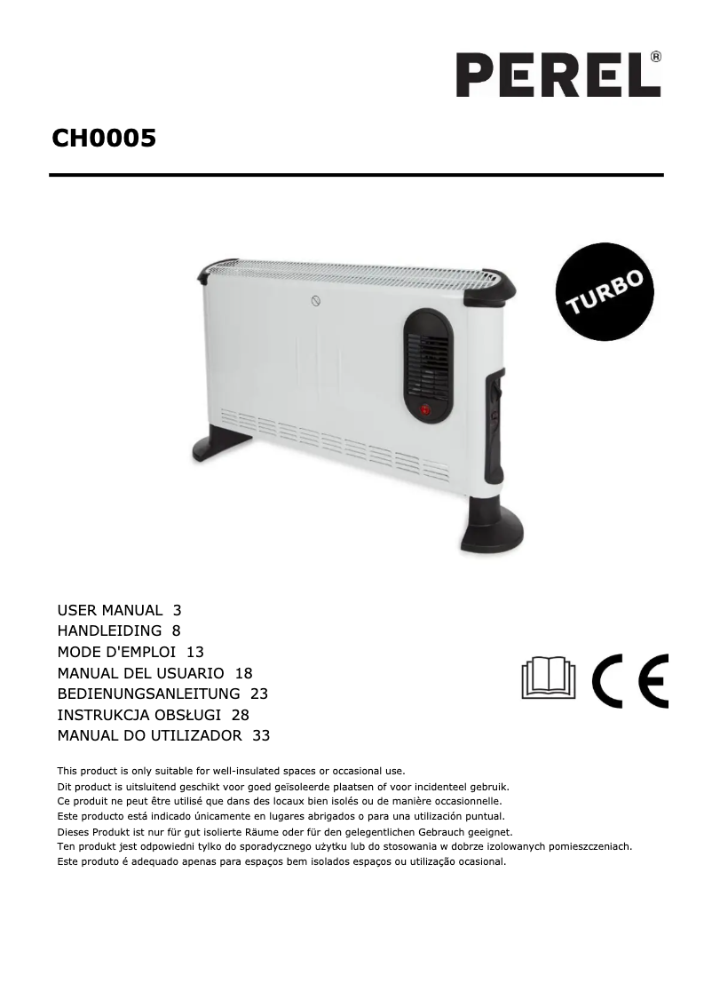 Imagen de la primera página del manual del dispositivo CH0005