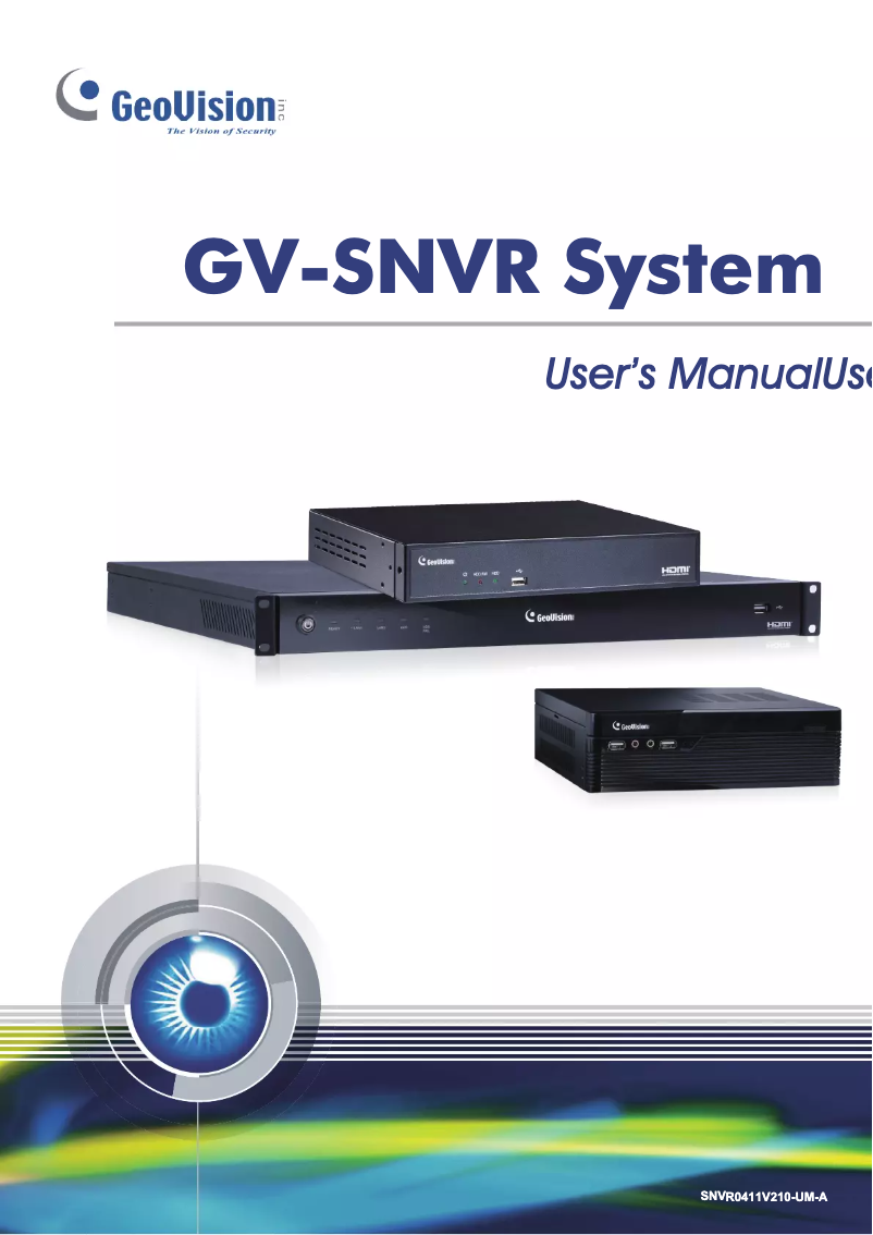 Página 1 del manual Manual de usuario Geovision GV-SNVR1600