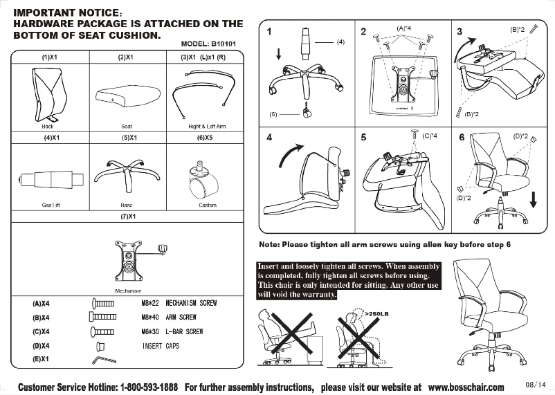 Imagen de la primera página del manual del dispositivo B10101