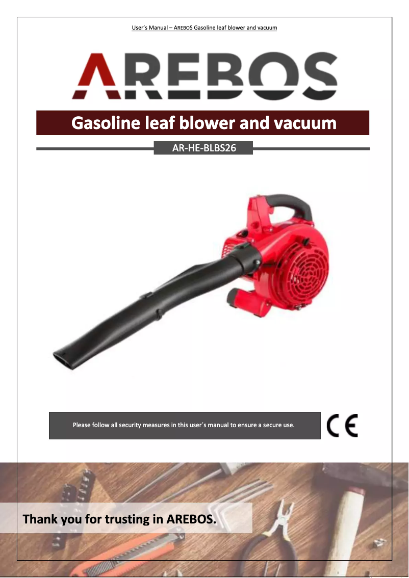 Página 1 del manual Manual de usuario Arebos AR-HE-BLBS26