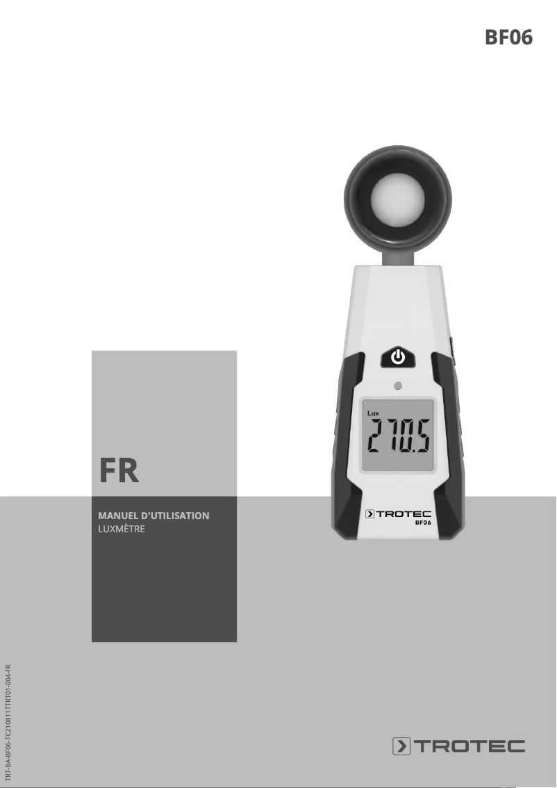 Imagen de la primera página del manual del dispositivo BF06