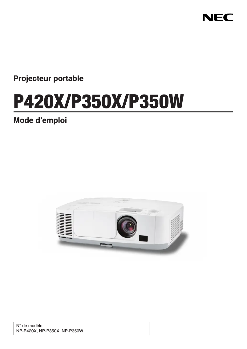 Imagen de la primera página del manual del dispositivo P420X