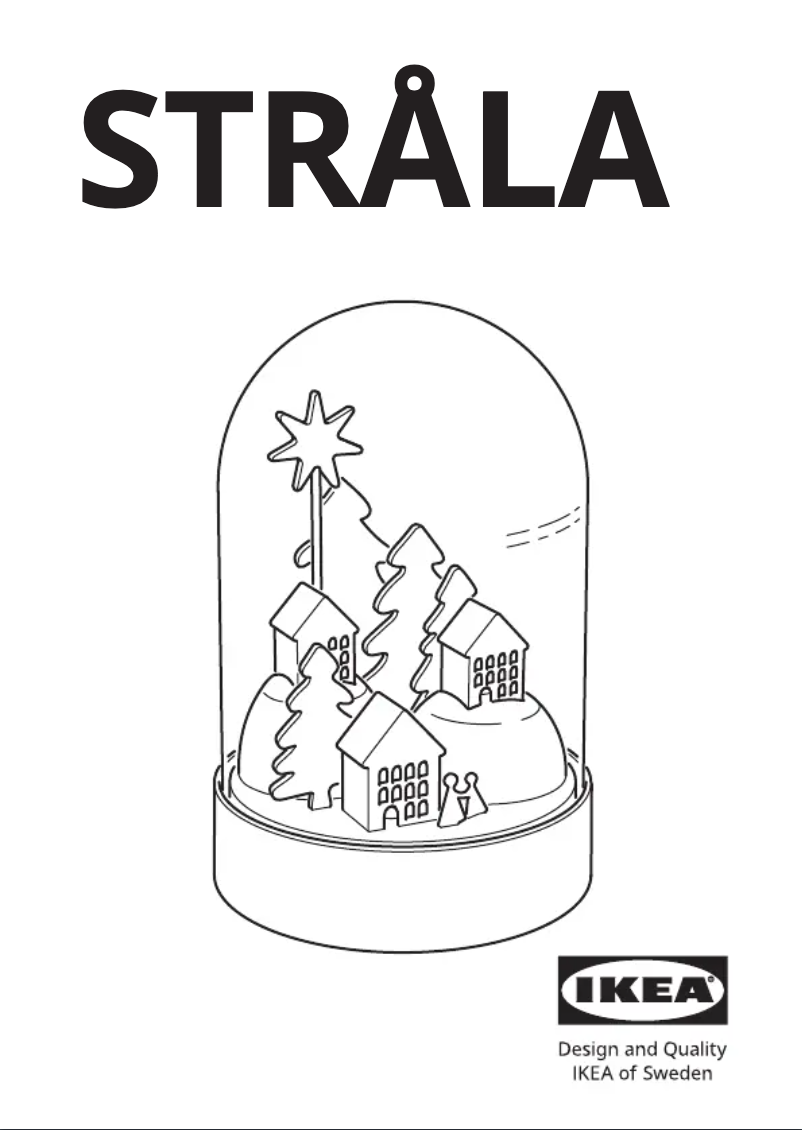 Imagen de la primera página del manual del dispositivo STRÅLA 205.829.45