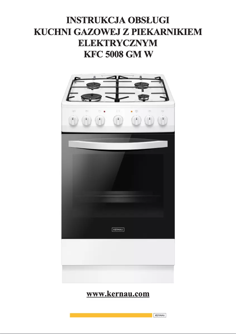 Página 1 del manual Manual de usuario Kernau KFC 5008 GM W