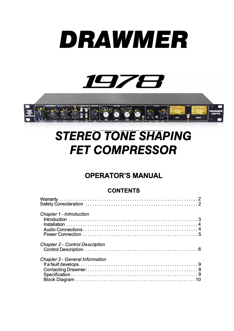 Imagen de la primera página del manual del dispositivo 1978