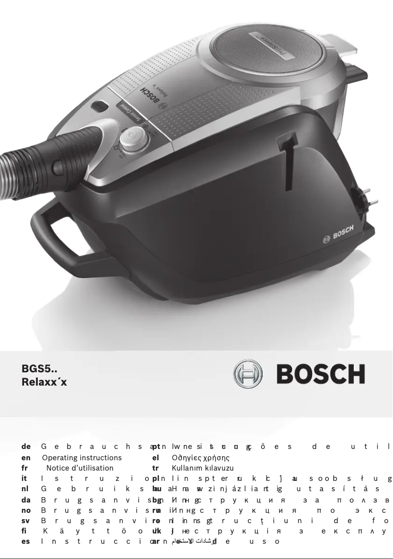 Página 1 del manual Manual de usuario Bosch Relaxx'x ProSilence 66 BGS5A33S