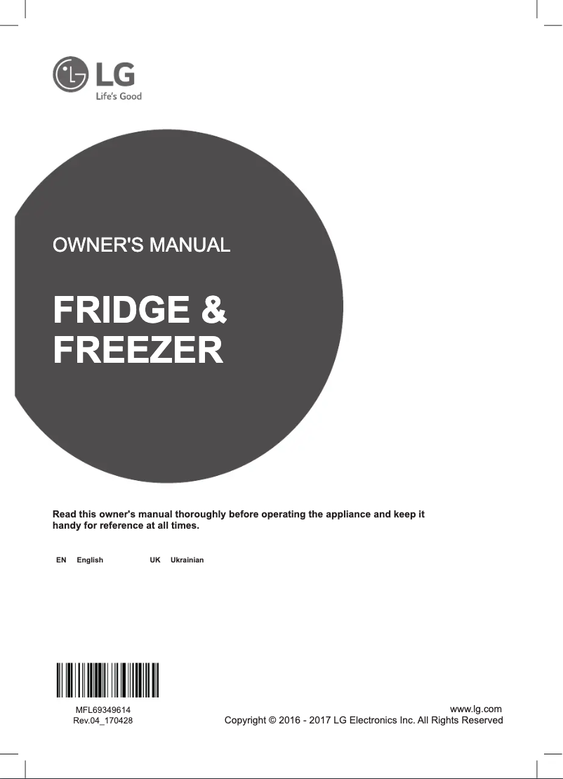 Página nº 1 - Manual de usuario LG GW-B499SQFZ