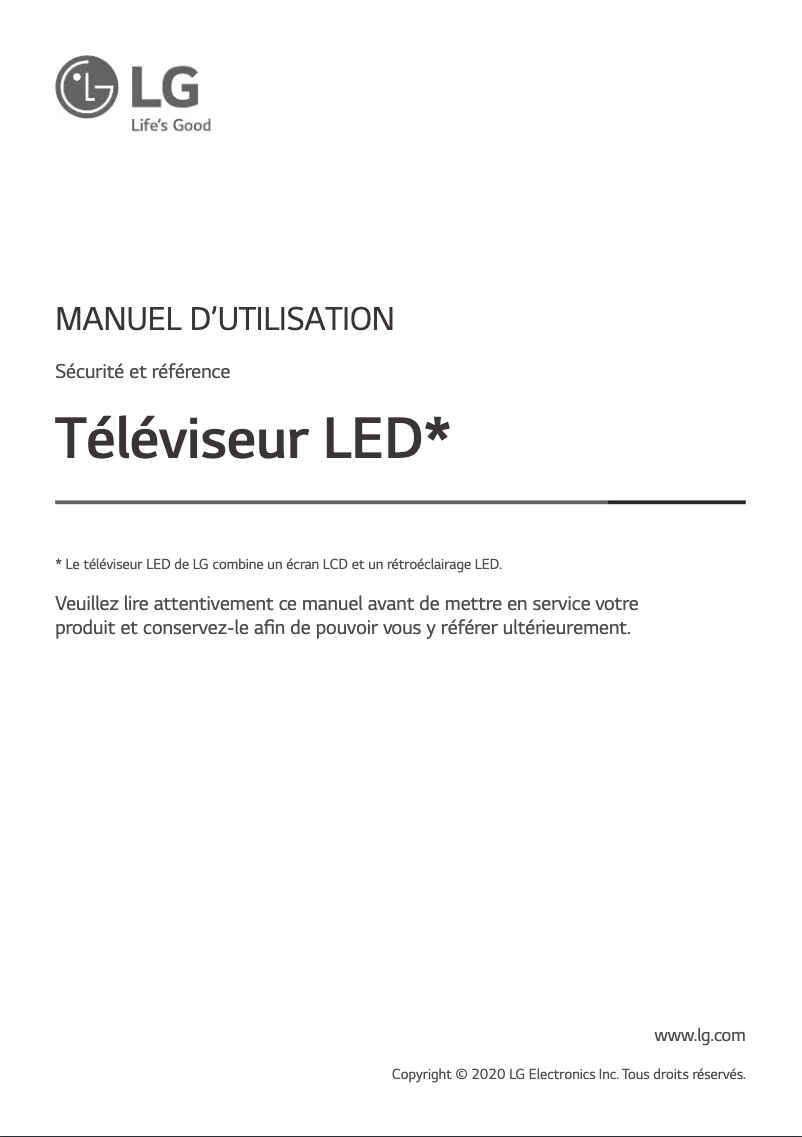 Imagen de la primera página del manual del dispositivo 55UN7100PVA