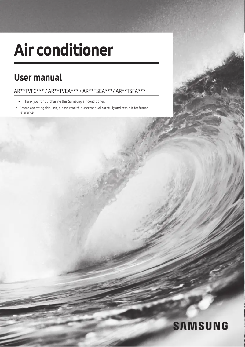 Imagen de la primera página del manual del dispositivo AR12TSEAAWK