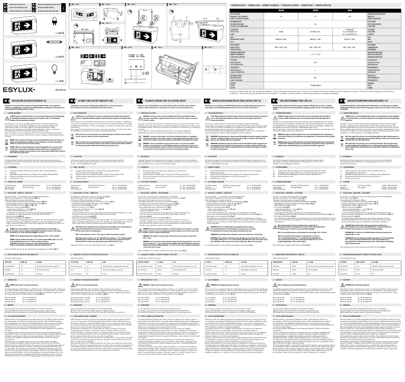 Página 1 del manual Manual de usuario Esylux SLB LED