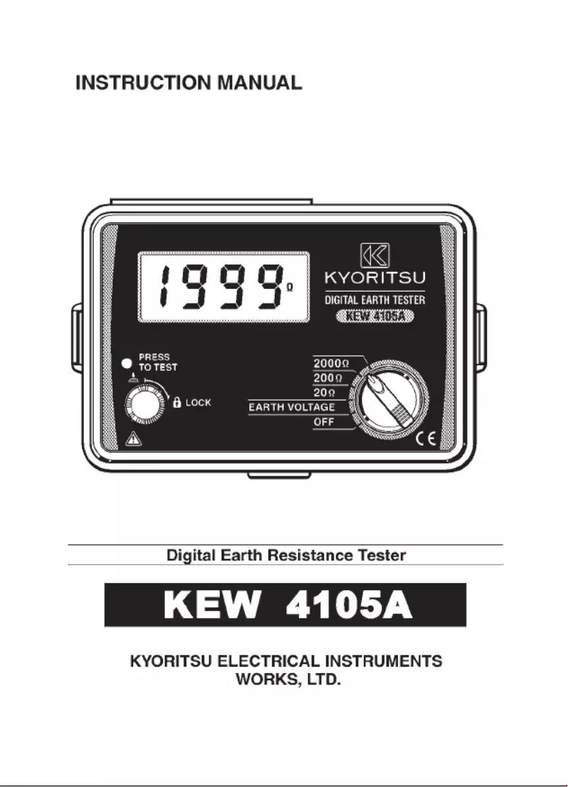 Imagen de la primera página del manual del dispositivo 4105A
