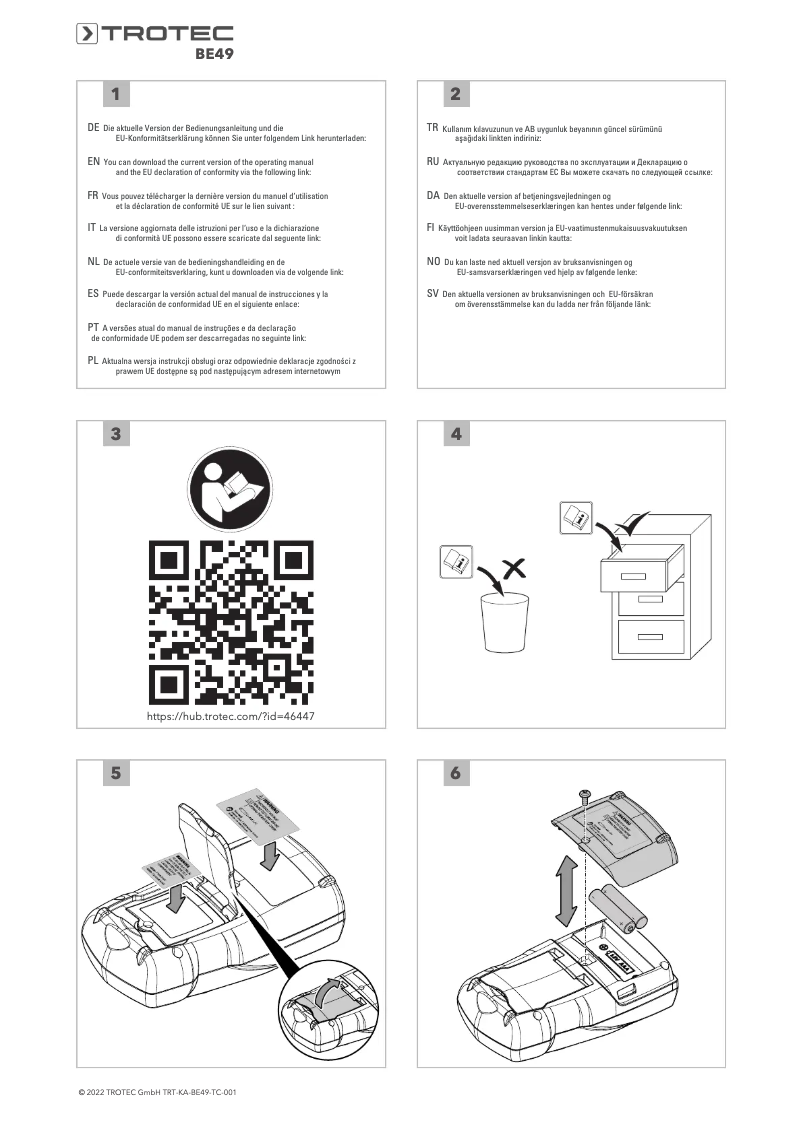 Página 1 del manual Manual de usuario Trotec BE49