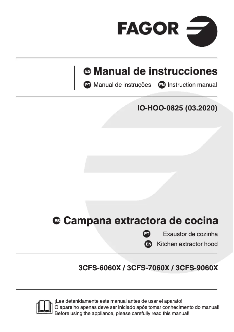 Imagen de la primera página del manual del dispositivo 3CFS-6060X