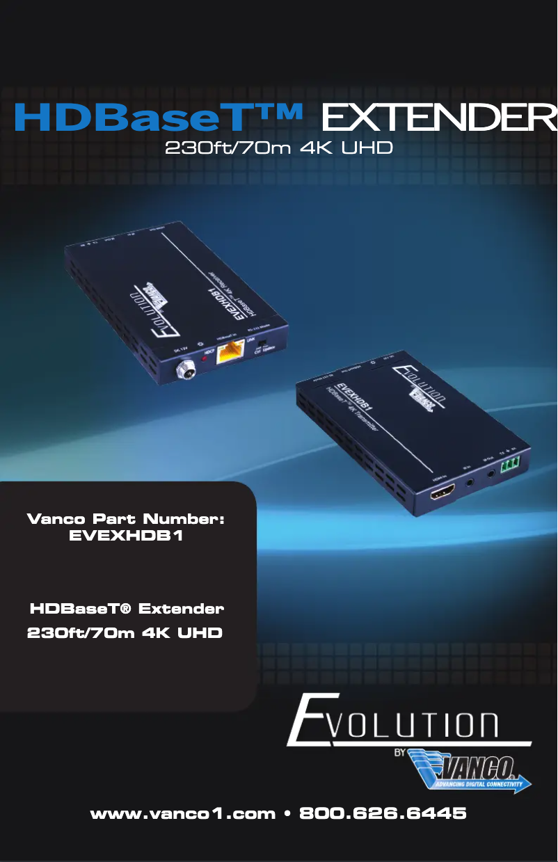 Imagen de la primera página del manual del dispositivo EVEXHDB1