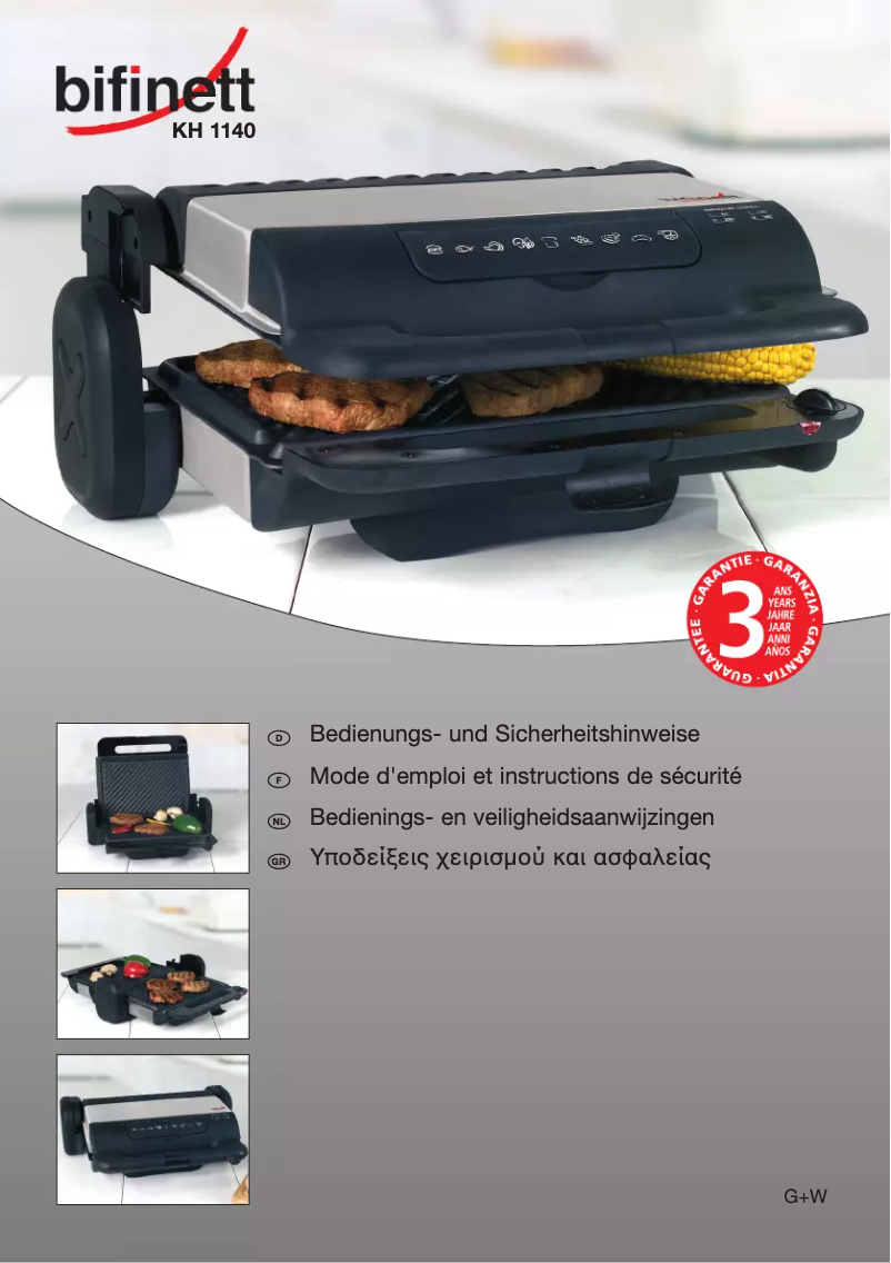 Página nº 1 - Manual de usuario Bifinett KH 1140