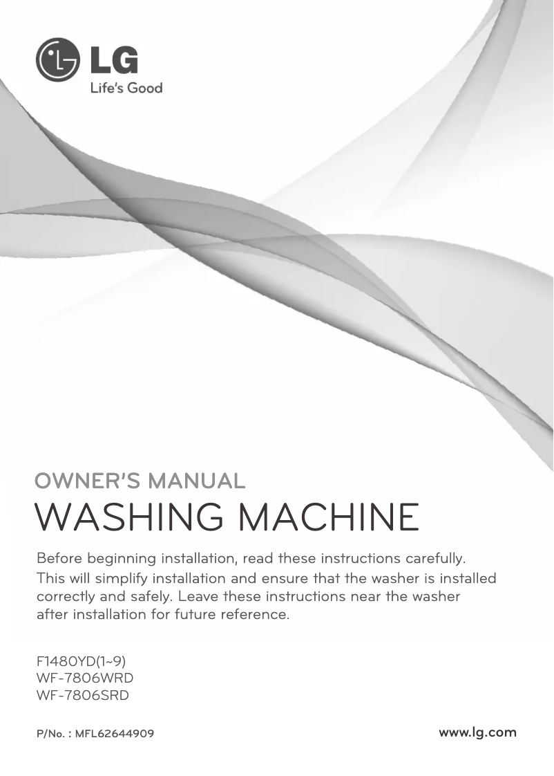 Imagen de la primera página del manual del dispositivo F1480YD5