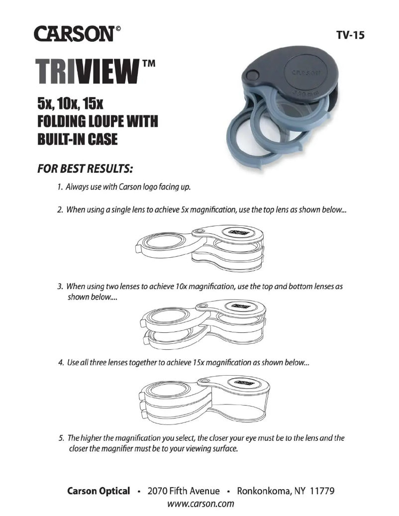Imagen de la primera página del manual del dispositivo TV-15