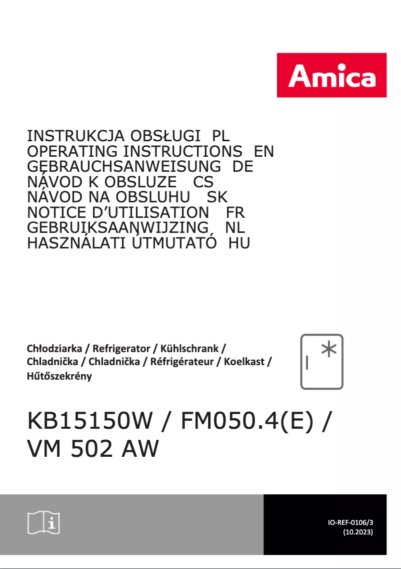 Imagen de la primera página del manual del dispositivo KB 15150 W