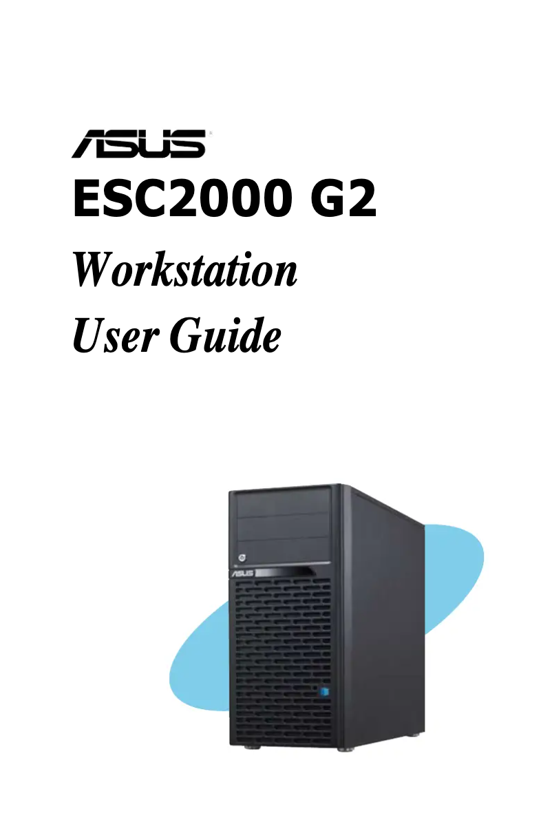 Imagen de la primera página del manual del dispositivo ESC2000 G2
