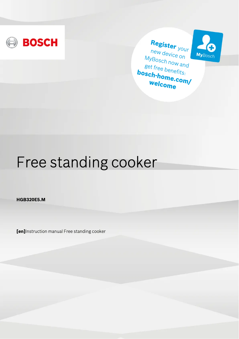 Imagen de la primera página del manual del dispositivo HGB320E50M