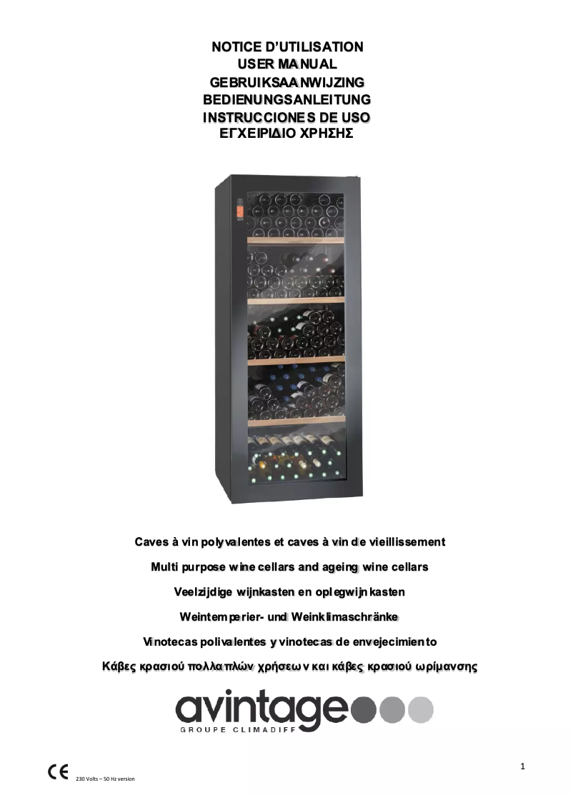 Página 1 del manual Manual de usuario Avintage DV265MGN2