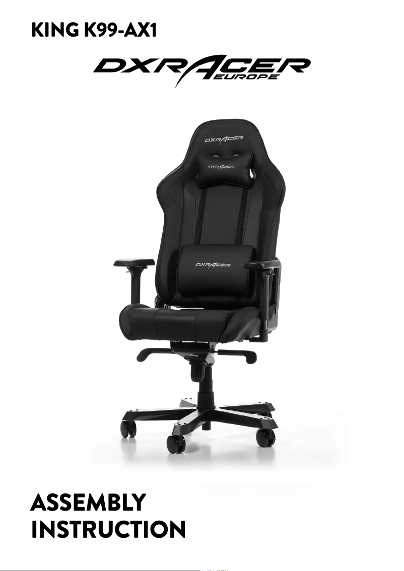Página nº 1 - Manual de usuario DXRacer KING K99-N