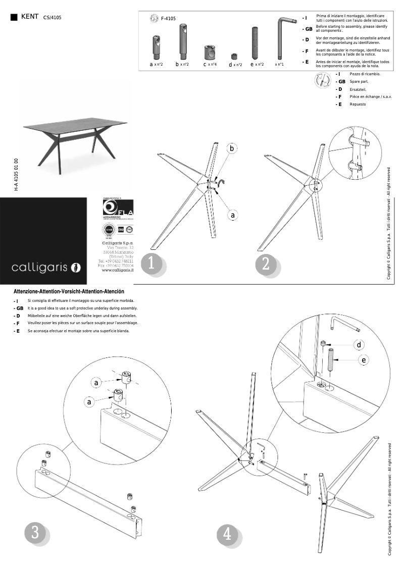 Imagen de la primera página del manual del dispositivo Kent