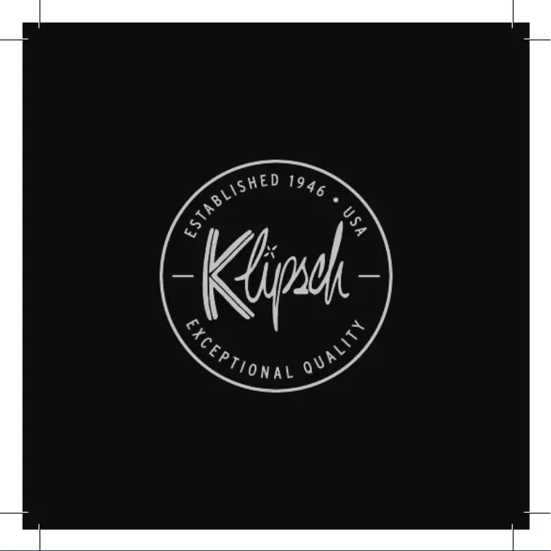 Página 1 del manual Manual de usuario Klipsch Heritage Groove