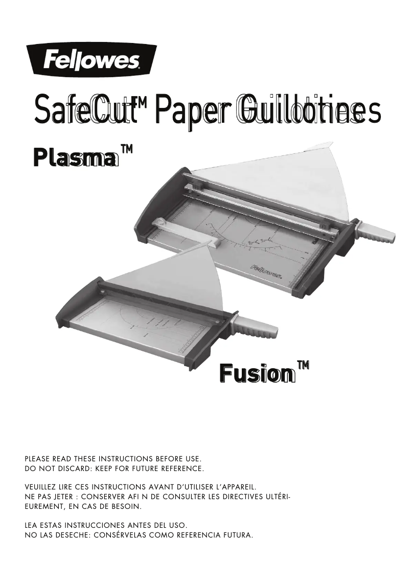Página 1 del manual Manual de usuario Fellowes Fusion 120
