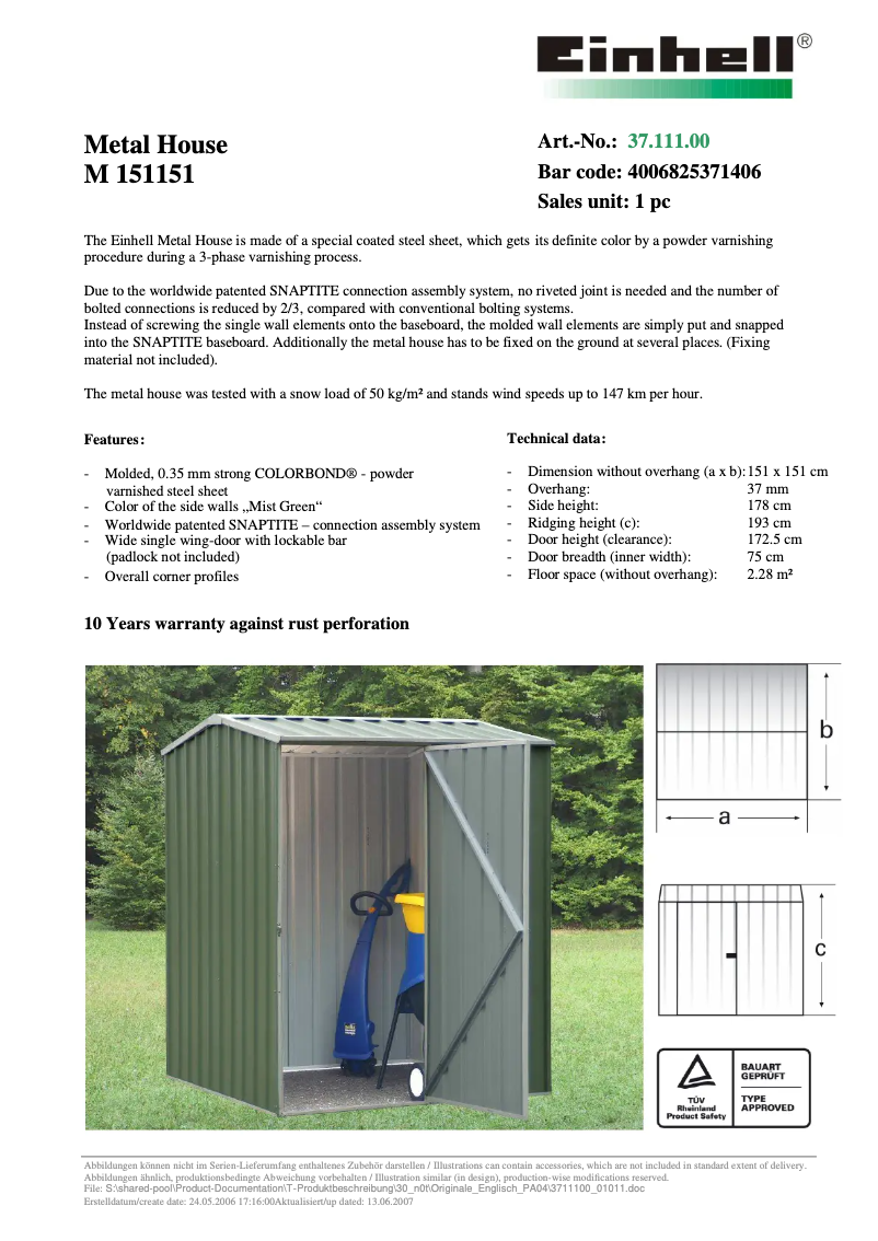 Página 1 del manual Manual de usuario Absco M 151151