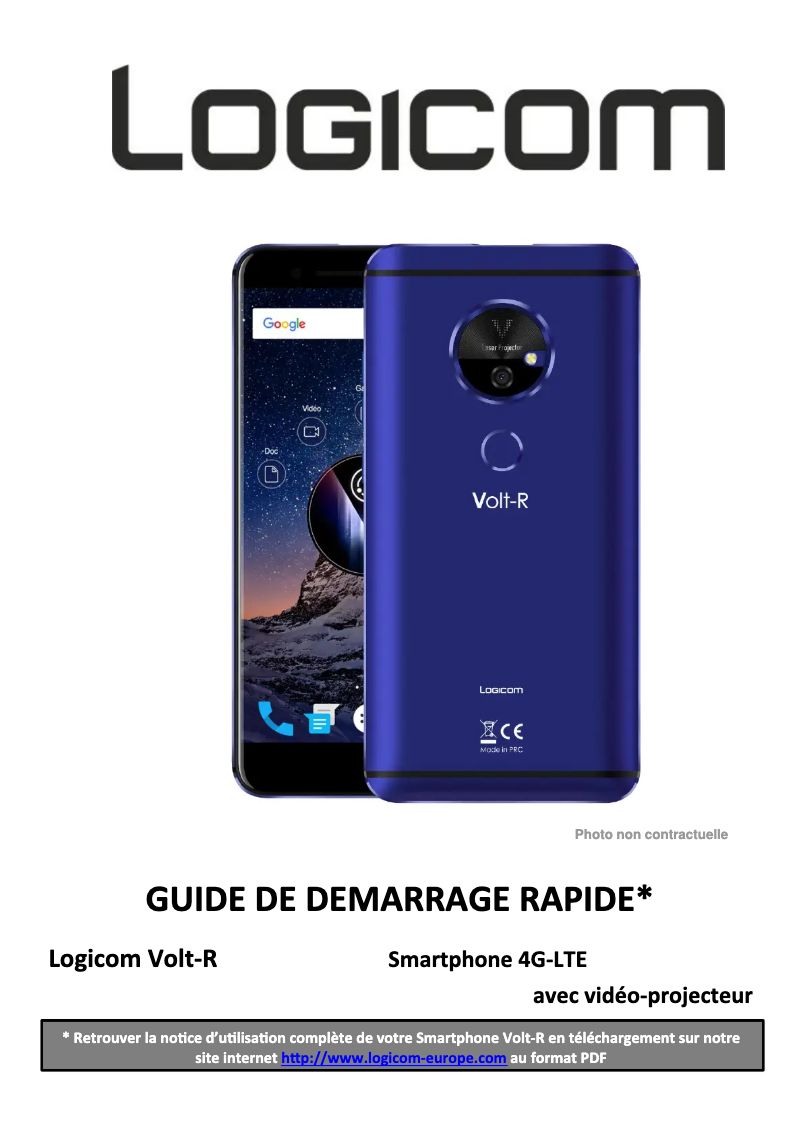 Imagen de la primera página del manual del dispositivo Volt R