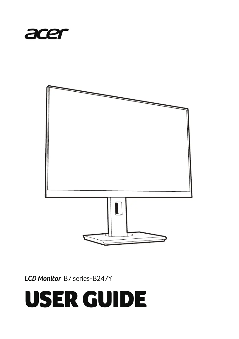 Página nº 1 - Manual de usuario Acer B247YA