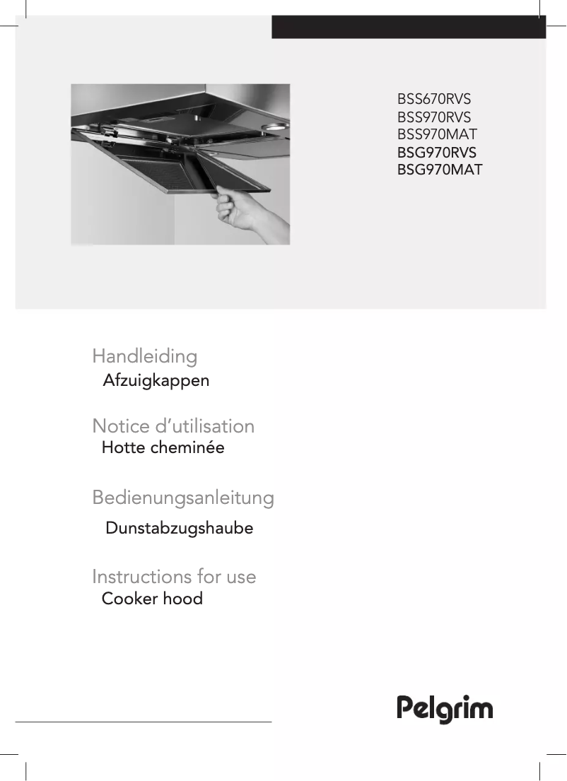 Página 1 del manual Manual de usuario Pelgrim BSG970MAT