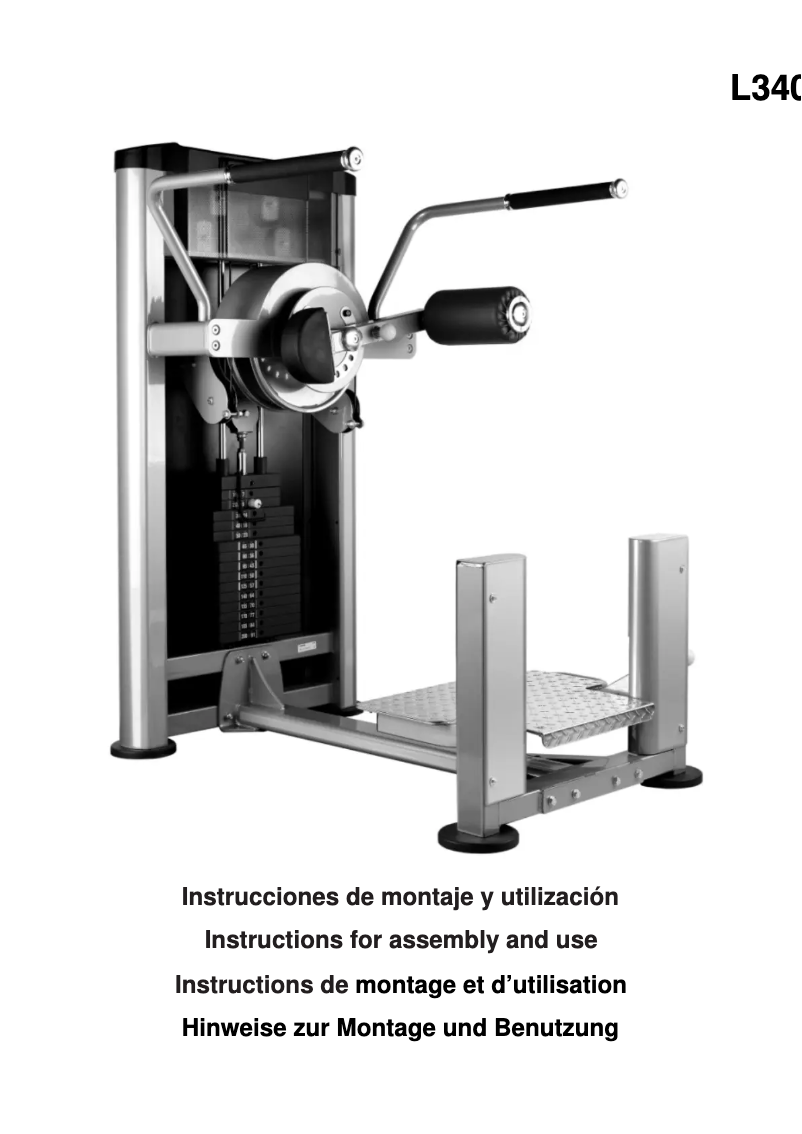 Imagen de la primera página del manual del dispositivo L340