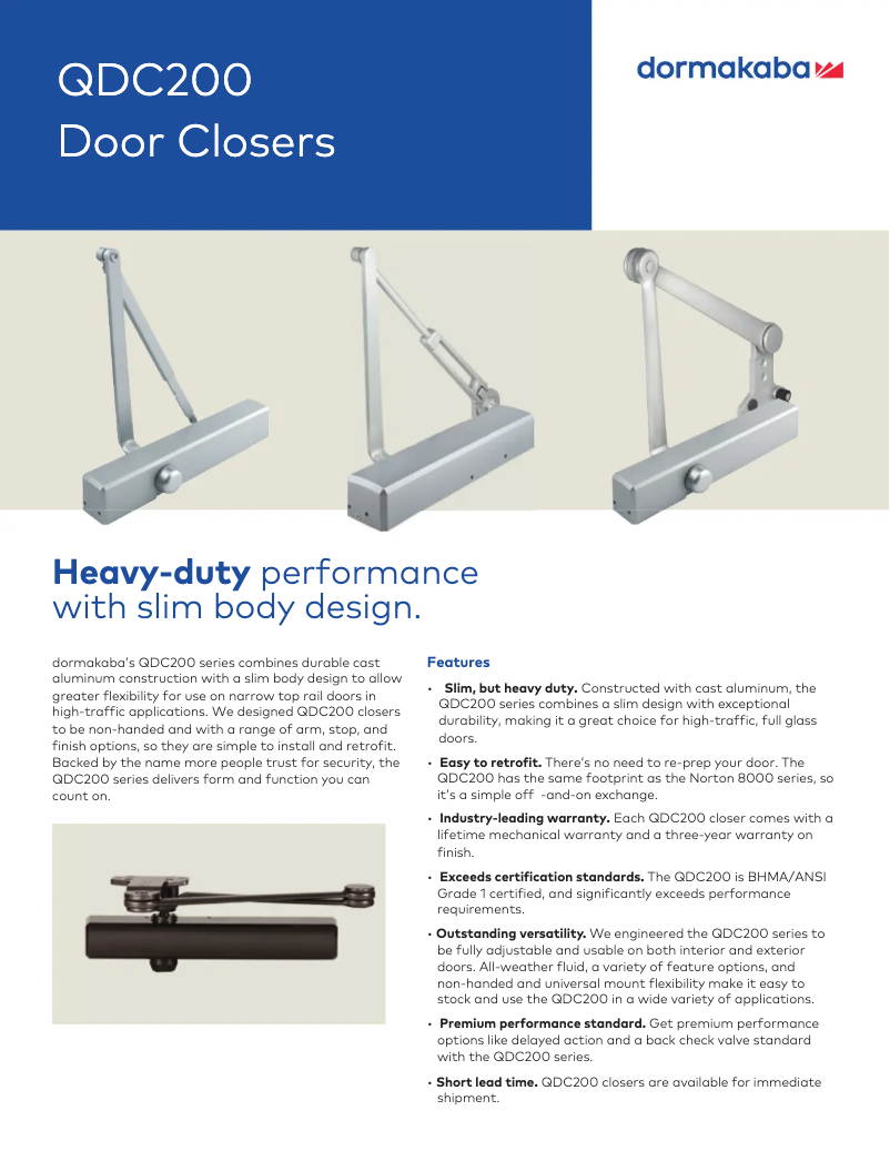 Página 1 del manual Manual de usuario Dormakaba QDC200