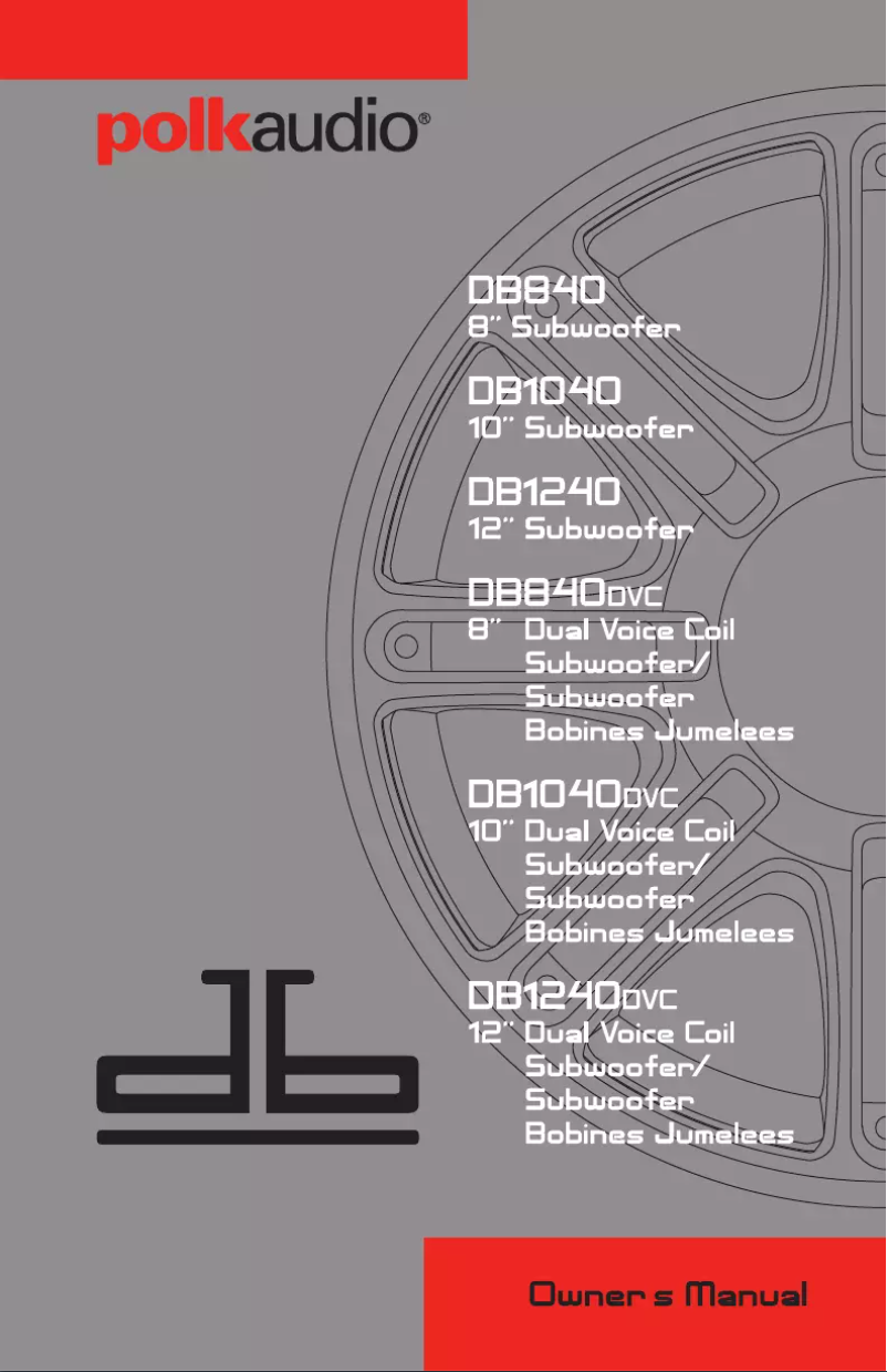 Página 1 del manual Manual de usuario Polk DB1040DVC