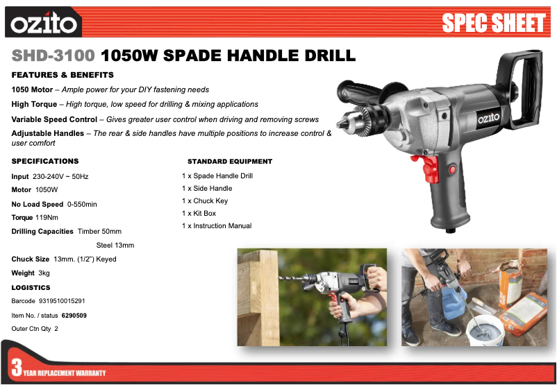 Imagen de la primera página del manual del dispositivo SHD-3100
