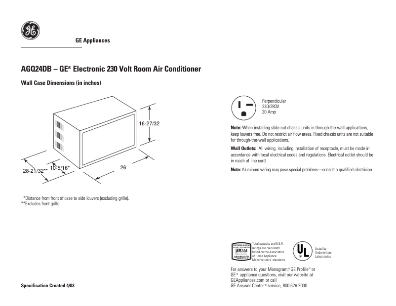 Imagen de la primera página del manual del dispositivo AGQ24DB